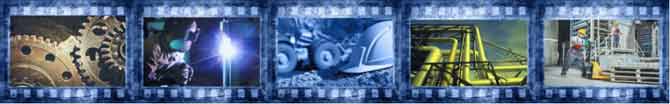 Filmstrip of various industries